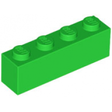 LEGO kocka 1x4, világoszöld (3010)